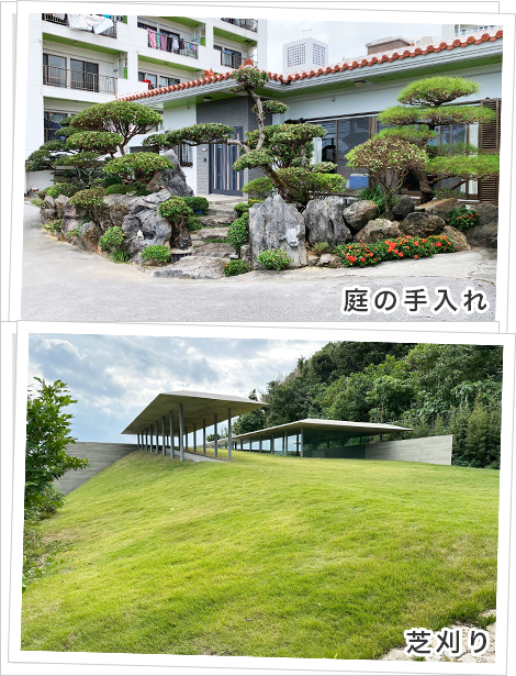 庭の手入れ、芝刈りイメージ